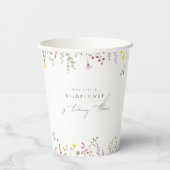 小さな野花の女の子のフローラ誕生日パーティー 紙コップ (裏面)