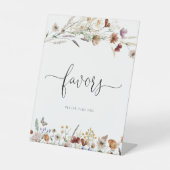 小さな野花の好意サイン 台座サイン (正面)