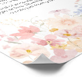 小さな野花の深夜おむつ ポスター (角)