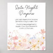 小さな野花の深夜おむつ ポスター (正面)