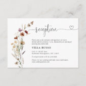 小さな野花の結婚披露宴 エンクロージャーカード (正面)