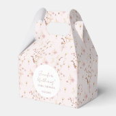小さな野花の赤ちゃん女の子シャワーキャンディお願いボックス フェイバーボックス (正面サイド)