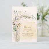 小さな野花ボホ自然おむつラッフル エンクロージャーカード (スタンド正面)