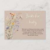 小さな野花少女の赤ちゃんシャワーカード エンクロージャーカード (正面)