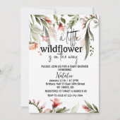 小さな野草のベビーシャワー招待状 招待状 (正面)