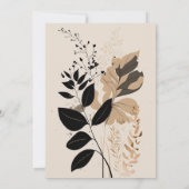 小さな野草のベビーシャワー招待状 招待状 (裏面)