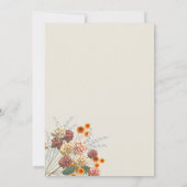 小さな野草のボホの招待状 招待状 (裏面)