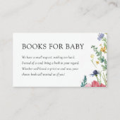 小さな野草の赤ちゃんシャワーベビー エンクロージャーカード (正面)