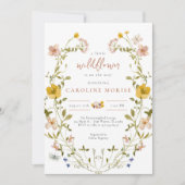 小さな野草の赤ちゃんシャワー招待状 招待状 (正面)