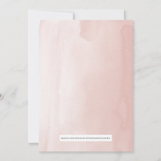 小さな野草の赤ちゃんシャワー招待状 招待状 (裏面)