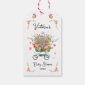 小さな野草の赤ちゃんシャワー ギフトタグ (裏面)