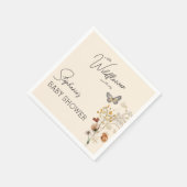 小さな野草の赤ちゃんシャワー スタンダードカクテルナプキン (角)