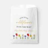 小さな野草の赤ちゃんシャワー フェイバーバッグ (正面)