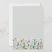 小さな野草の赤ちゃんシャワー 招待状 (裏面)