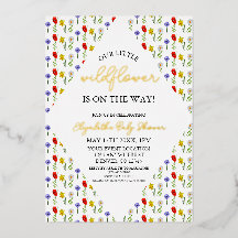 小さな野草の赤ちゃんシャワー