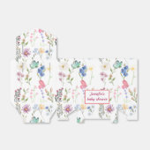 小さな野草の赤ちゃん女の子シャワー フェイバーボックス (折り畳みなし)