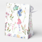 小さな野草の赤ちゃん女の子シャワー フェイバーボックス (裏面サイド)