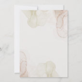 小さな野草の赤ん坊の女の子のシャワーエレガント 招待状 (裏面)