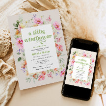 小さな野草の赤ん坊の女の子シャワー