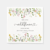 小さな野草は赤ん坊のシャワーの途中にある スタンダードカクテルナプキン (正面)