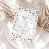 小さな野草は赤ん坊のシャワーの途中にある 招待状