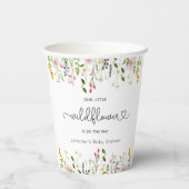 小さな野草は赤ん坊のシャワーの途中にある 紙コップ (裏面)