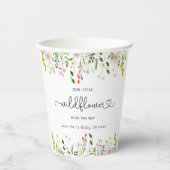 小さな野草は赤ん坊のシャワーの途中にある 紙コップ (正面)