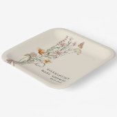 小さな野草坊の赤ちゃんシャワー ペーパープレート (傾斜あり)