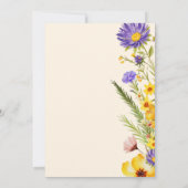 小さな野草坊の赤ちゃんシャワー 招待状 (裏面)