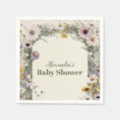 小さな野草坊主自然 スタンダードカクテルナプキン (正面)