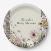 小さな野草坊主自然 ペーパープレート (正面)