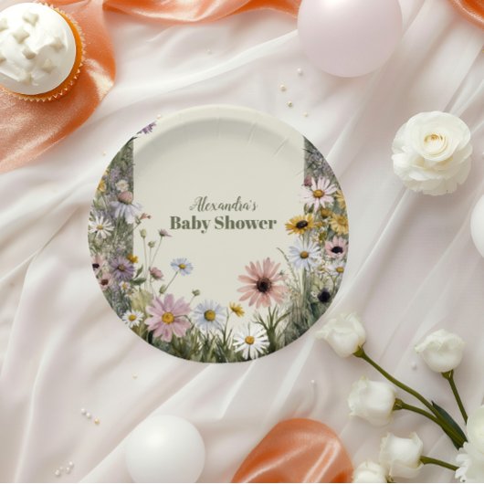 小さな野草坊主自然 ペーパープレート