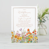 小さな野草坊保女の子の赤ちゃんシャワー 招待状 (スタンド正面)