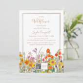 小さな野草坊保女の子の赤ちゃんシャワー 招待状 (スタンド正面)