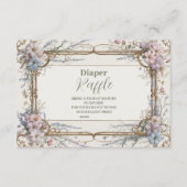 小さな野草娘おむつラッフル エンクロージャーカード (正面)