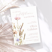 小さな野草娘の赤ちゃんシャワーエレガント 招待状