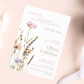 小さな野草娘の赤ちゃんシャワーエレガント 招待状