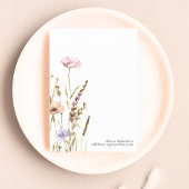 小さな野草娘の赤ちゃんシャワーエレガント 招待状