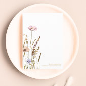 小さな野草娘の赤ちゃんシャワーエレガント 招待状