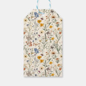 小さな野草娘の赤ちゃんシャワー ギフトタグ (裏面)