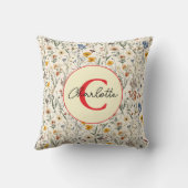 小さな野草娘の赤ちゃんシャワー クッション (裏面)