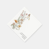 小さな野草娘の赤ちゃんシャワー スタンダードカクテルナプキン (角)