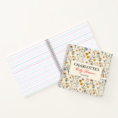 小さな野草娘の赤ちゃんシャワー ノートブック (内部)