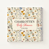 小さな野草娘の赤ちゃんシャワー ノートブック (裏面)