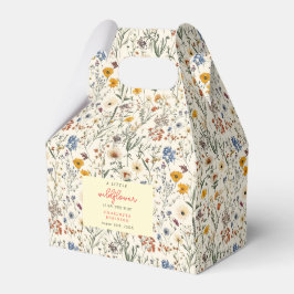 小さな野草娘の赤ちゃんシャワー フェイバーボックス