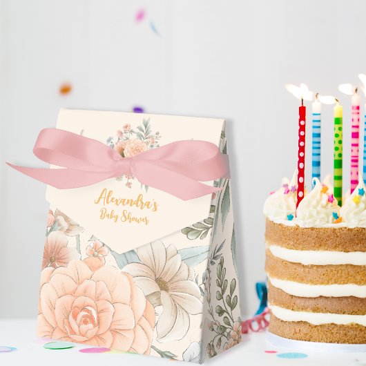 小さな野草娘の赤ちゃんシャワー フェイバーボックス