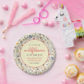 小さな野草娘の赤ちゃんシャワー ペーパープレート (パーティー)