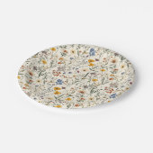 小さな野草娘の赤ちゃんシャワー ペーパープレート (アングル)