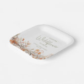 小さな野草娘の赤ちゃんシャワー ペーパープレート (傾斜あり)