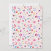 小さな野草娘の赤ちゃんシャワー 招待状 (裏面)